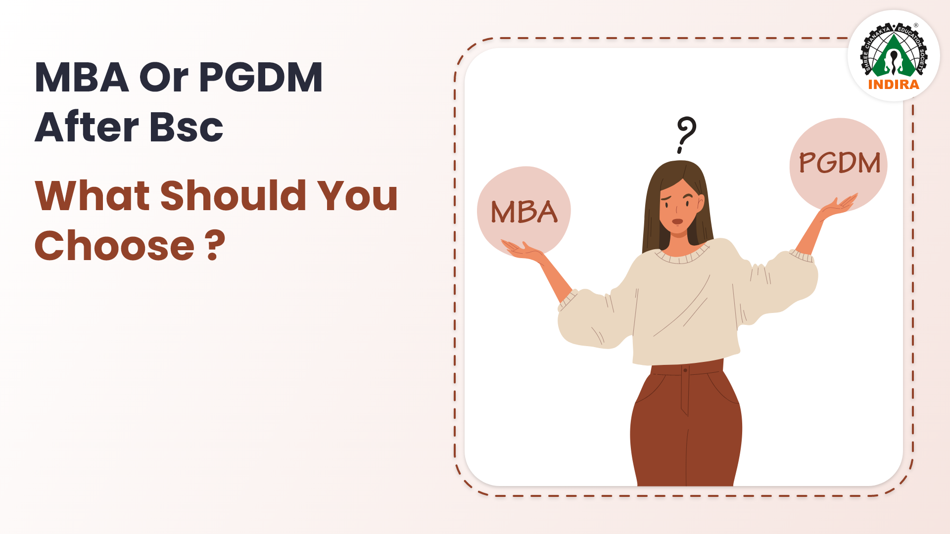 Should you choose MBA/PGDM after BSc?