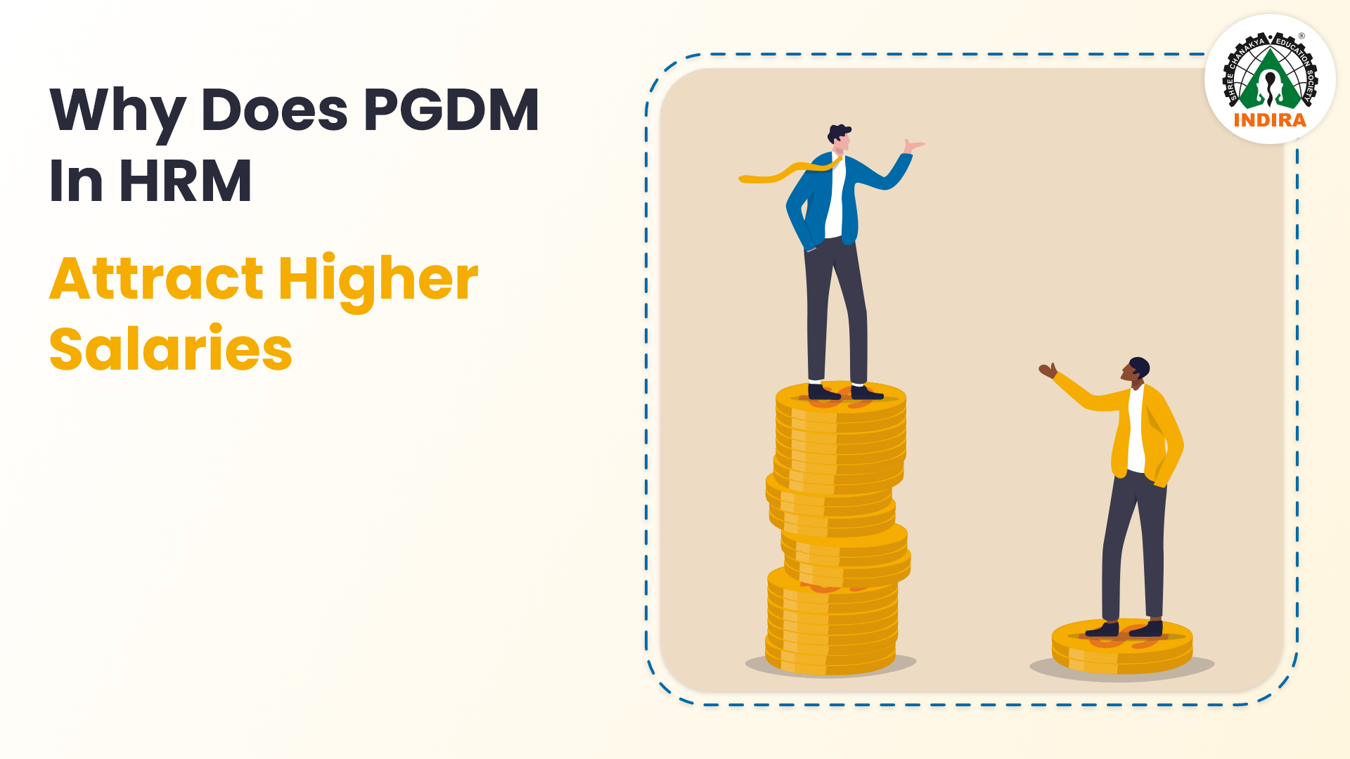 Why does PGDM in HRM attract higher salaries?